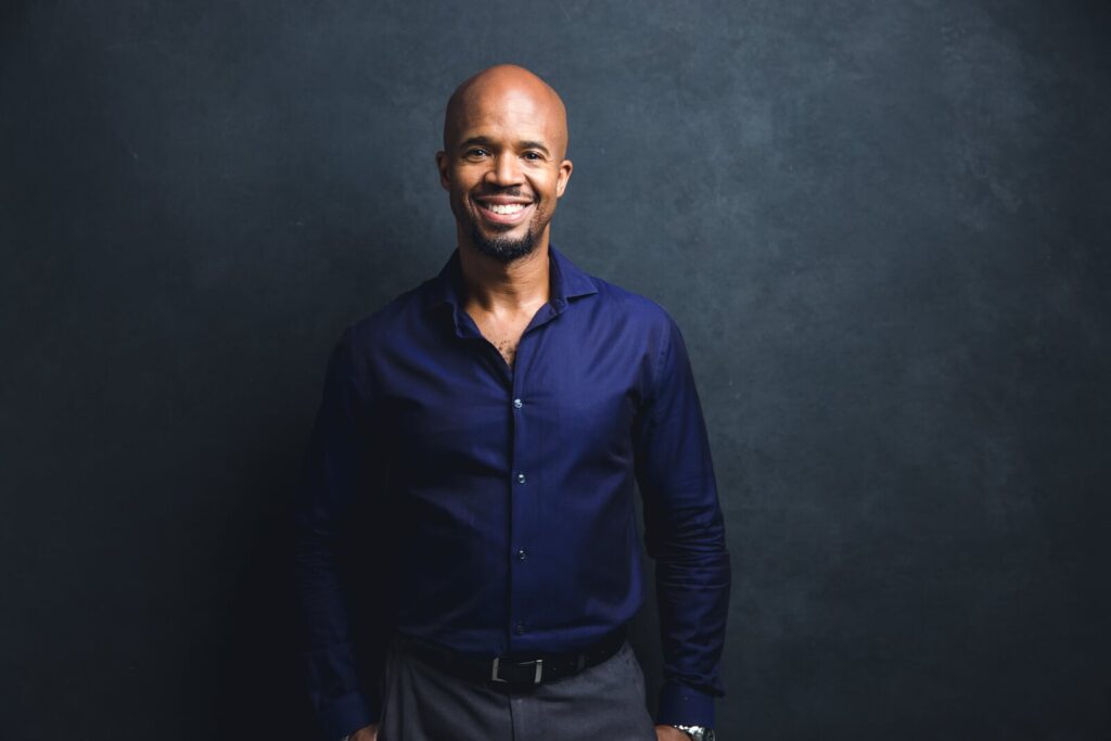 professional headshot - in studio - black male - by hero shot photography