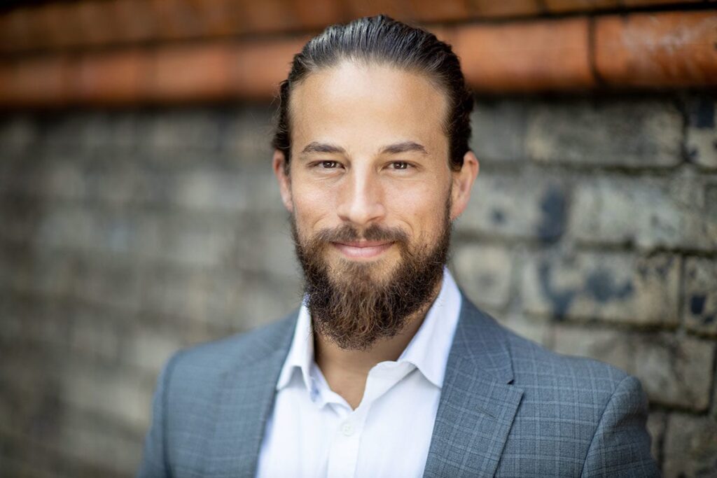 corporate headshot Sydney male beard