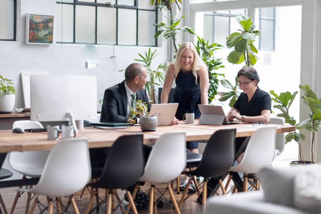 Stock Photography by hero shot photography - team at desk