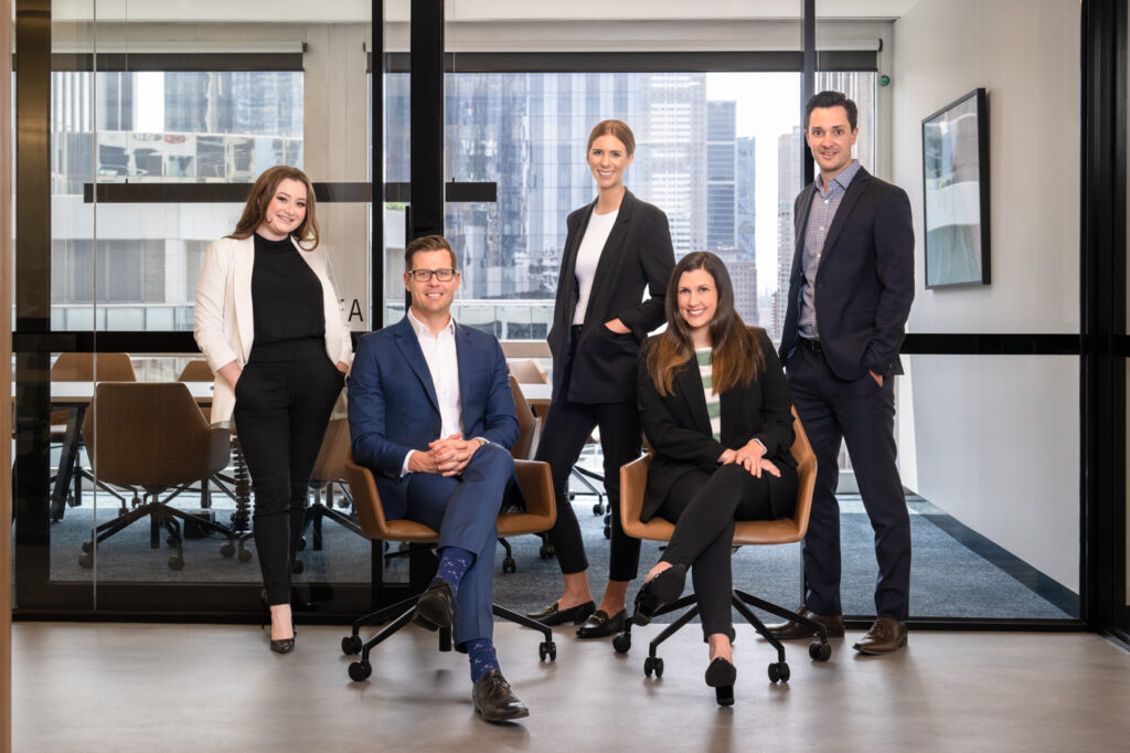 professional team portrait taken in Sydney office